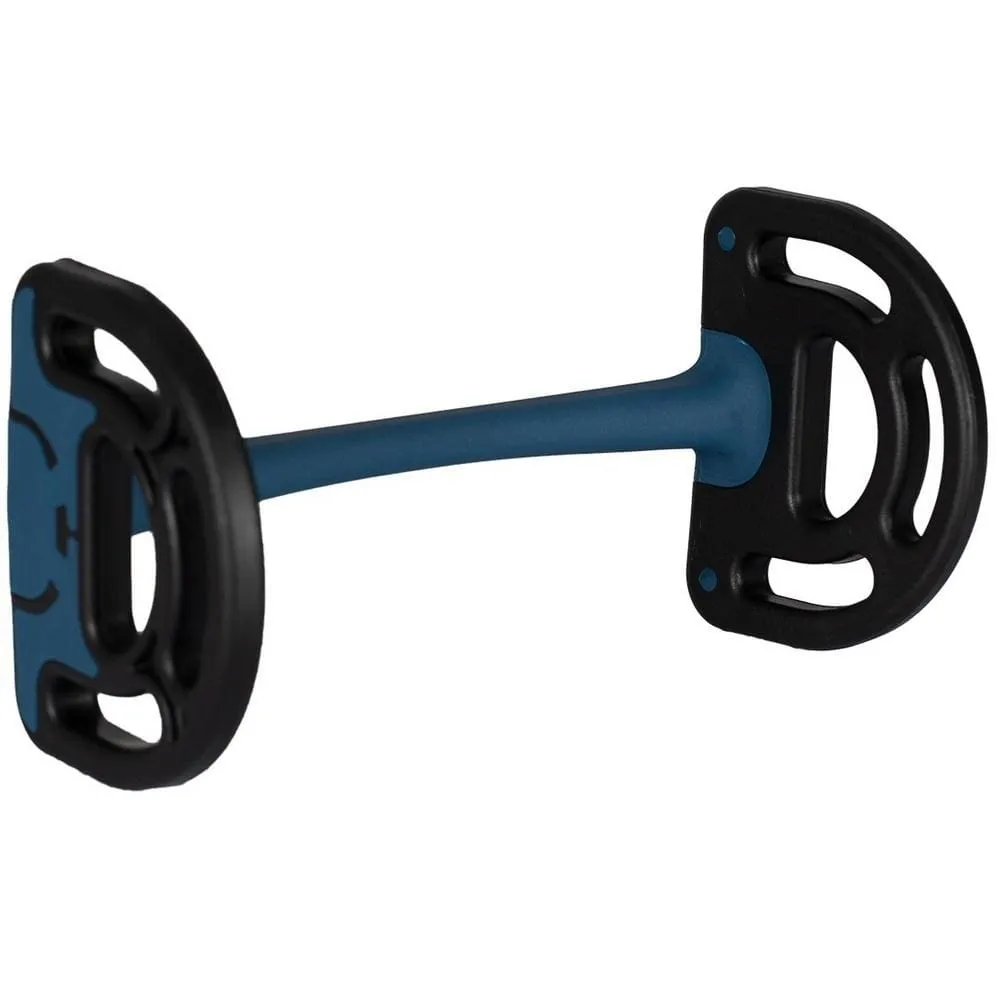 Acavallo Sensitive Mullen Mouth D Ring Bit Black/Blue