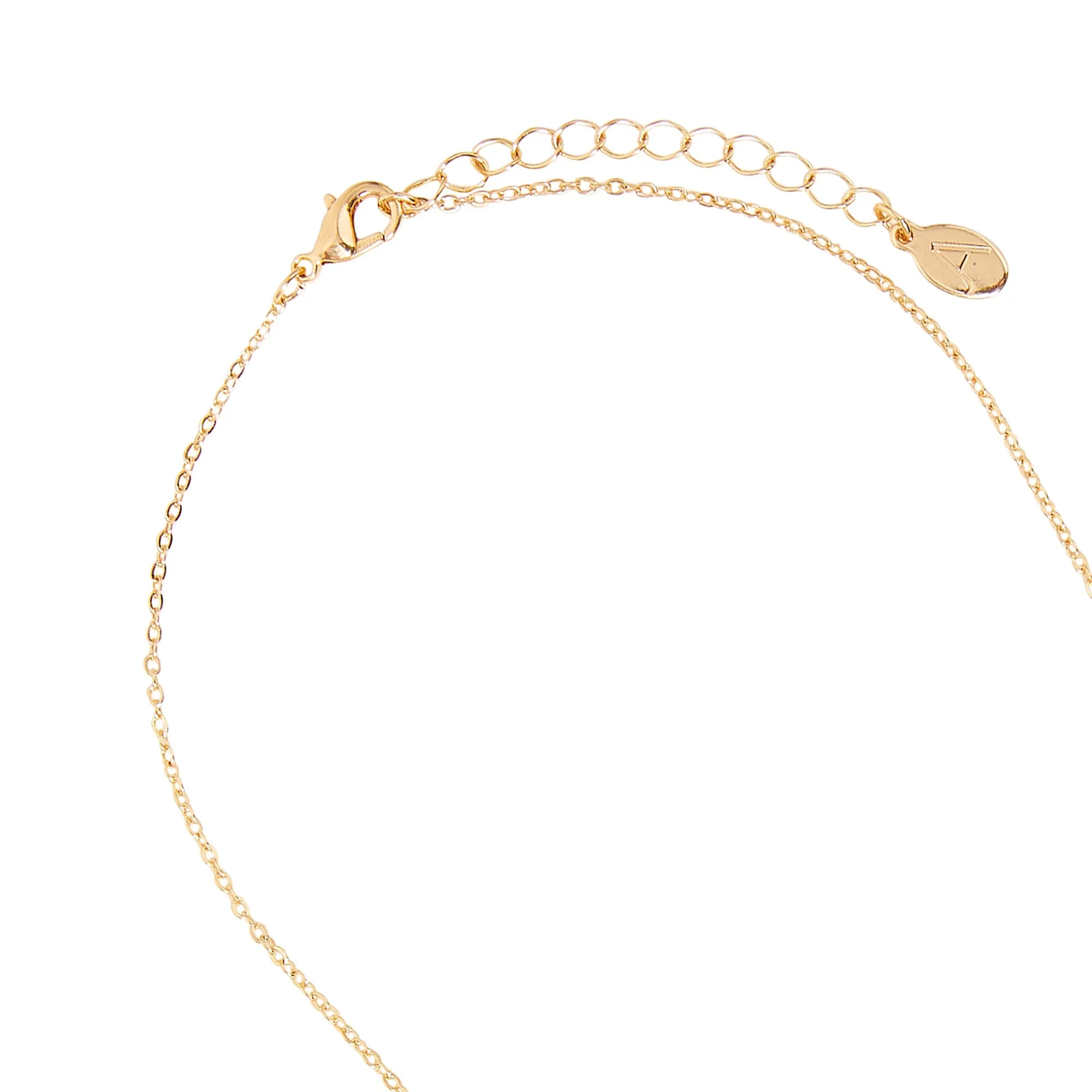 Accessorize London Women's Gold Linked Circle Pendant Necklace