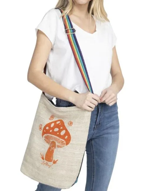 Bag - Crossbody Hemp Mushroom Orange