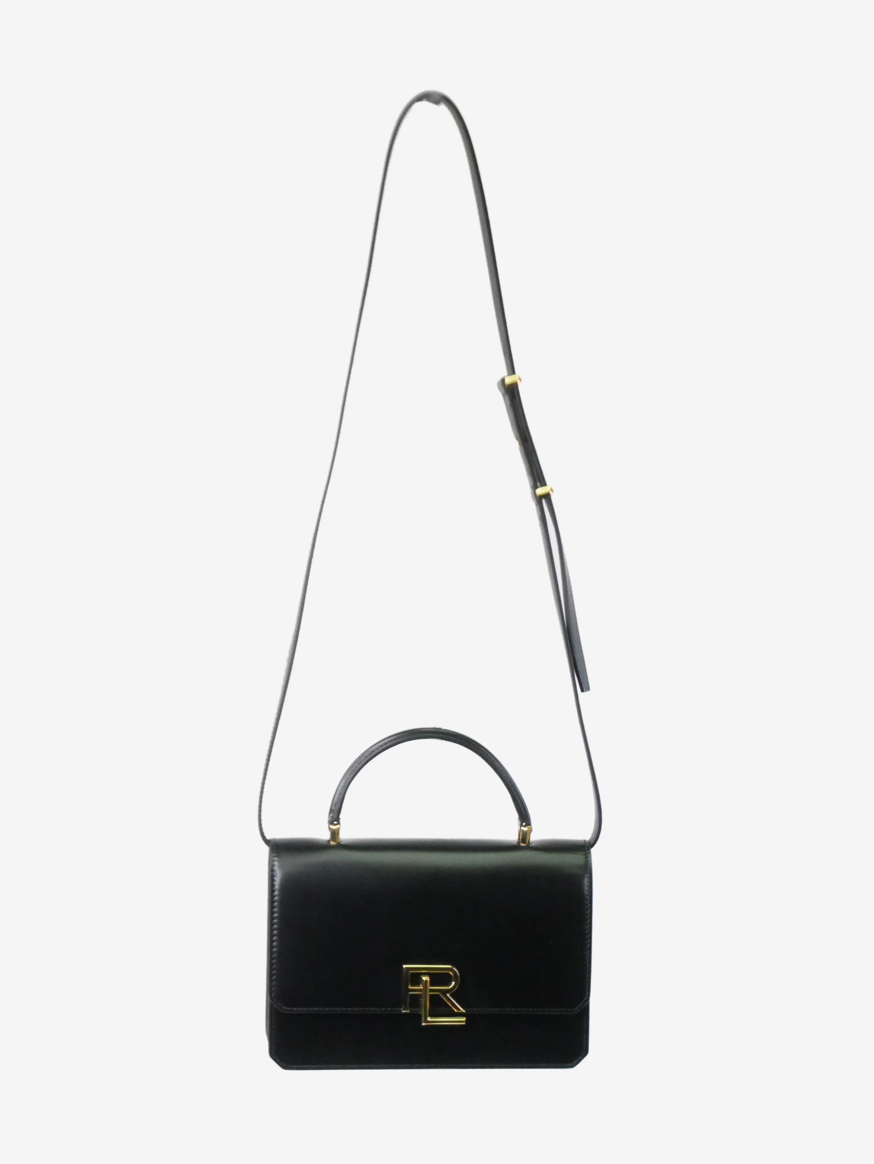 Black RL 888 Box calfskin crossbody bag