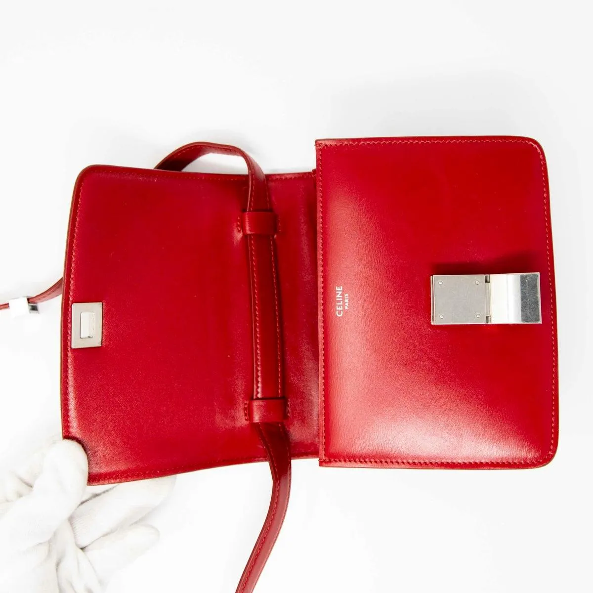 Celine Red Small Box Bag