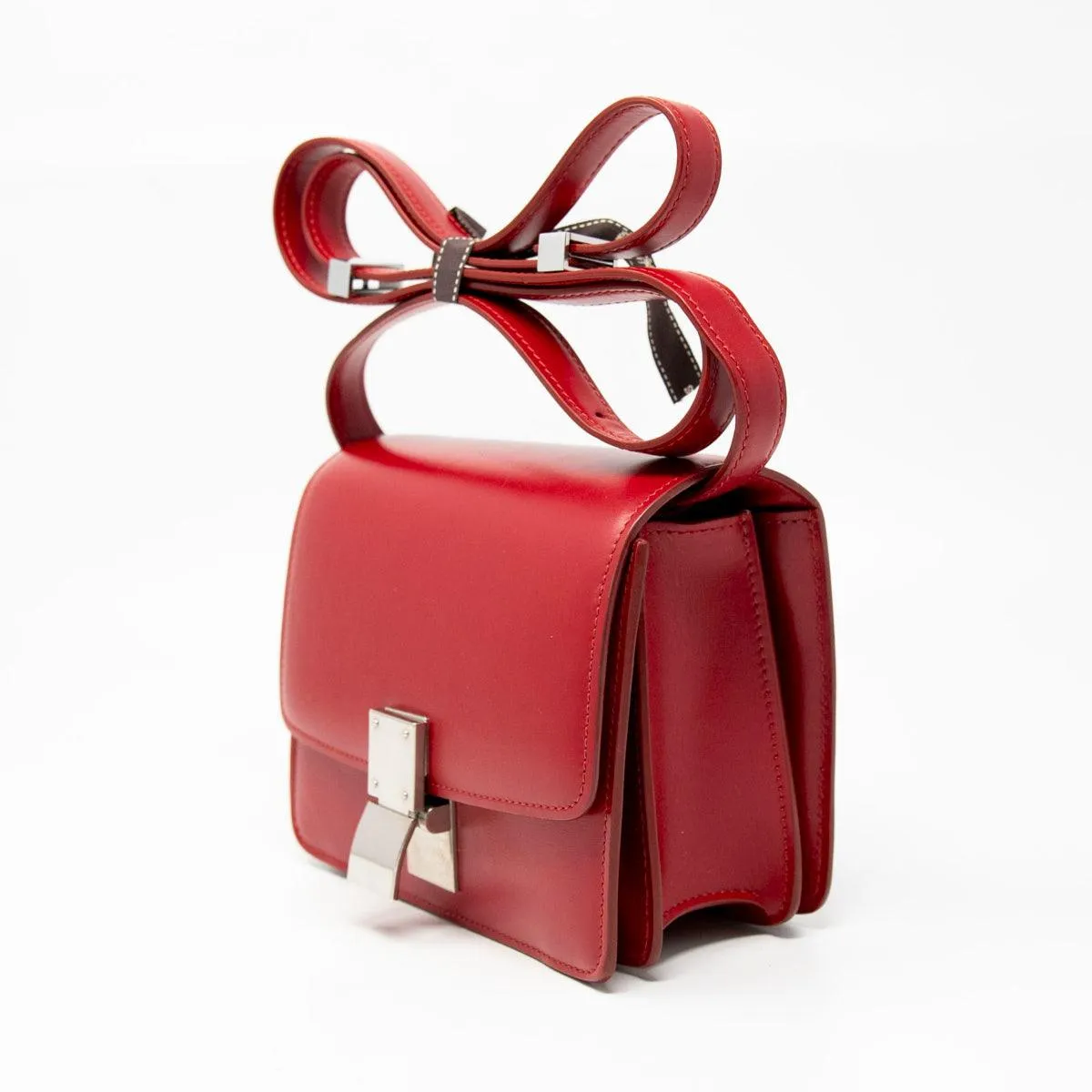 Celine Red Small Box Bag