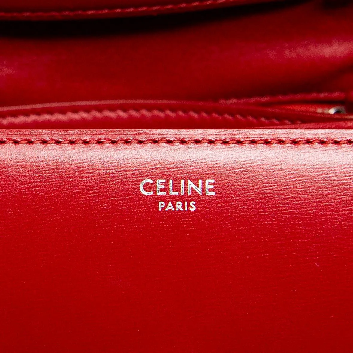 Celine Red Small Box Bag