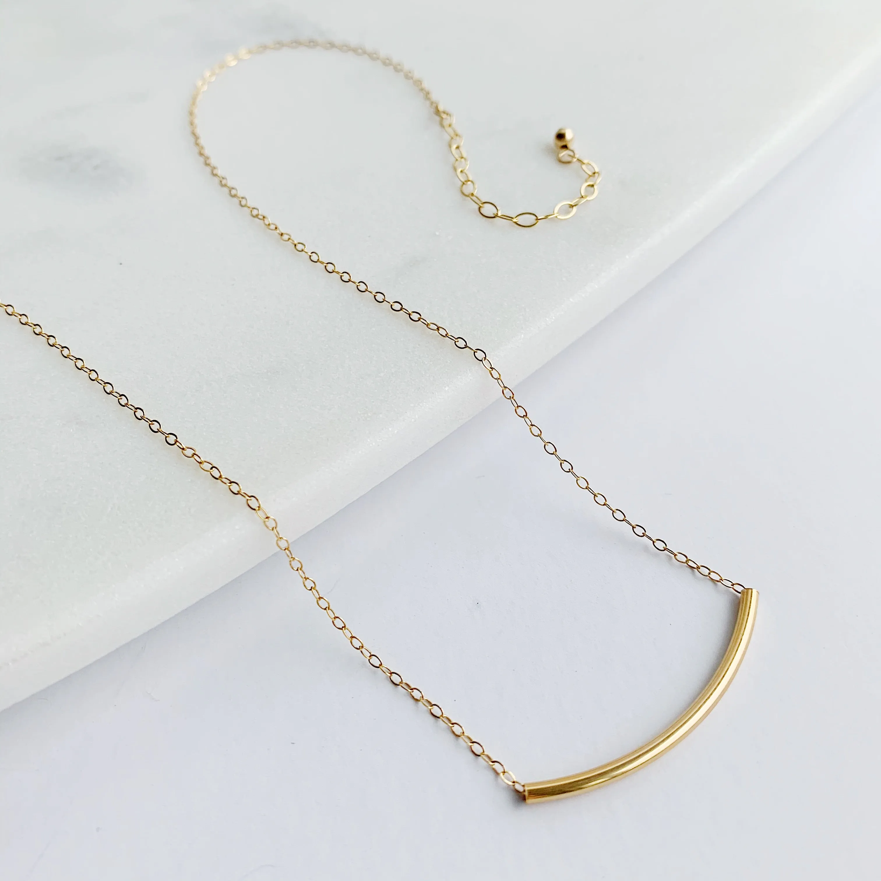 Crescent   Arc Necklace Layering Set