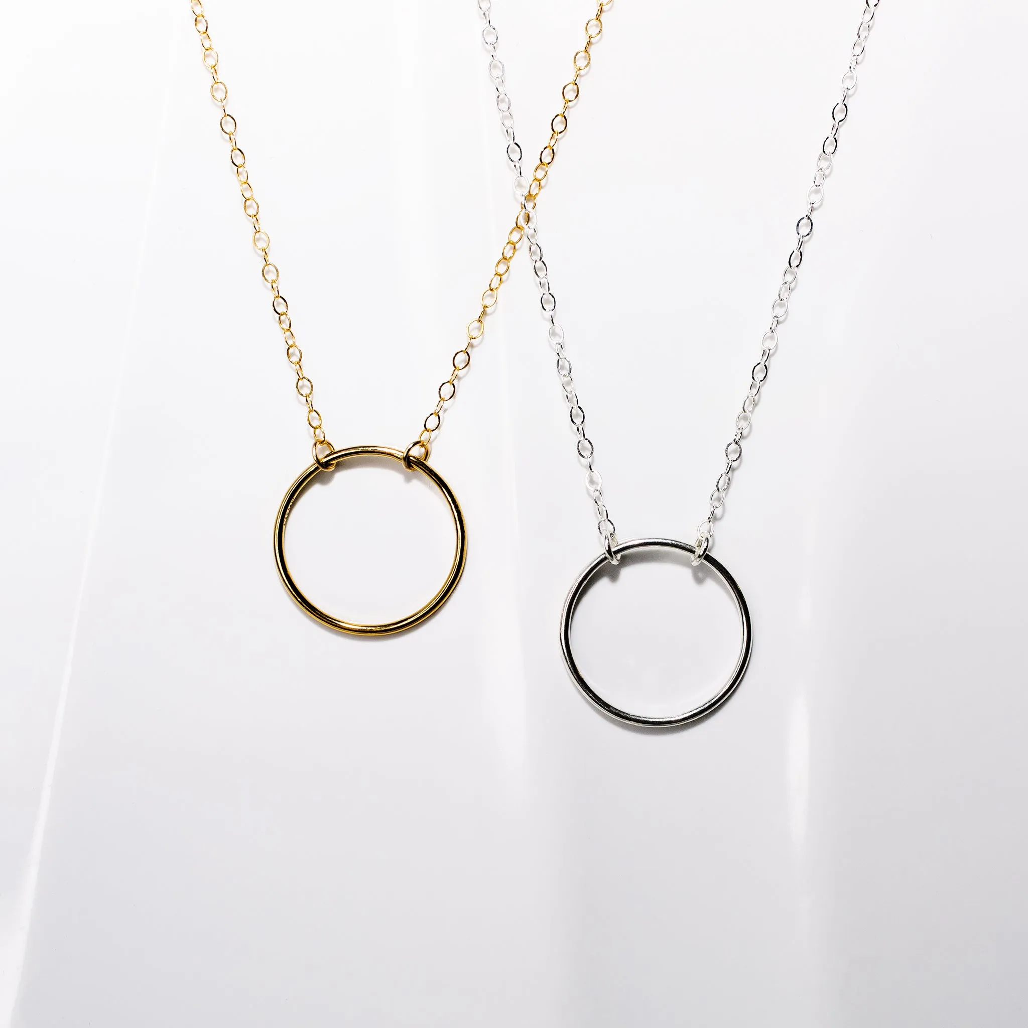 Crescent Circle Necklace