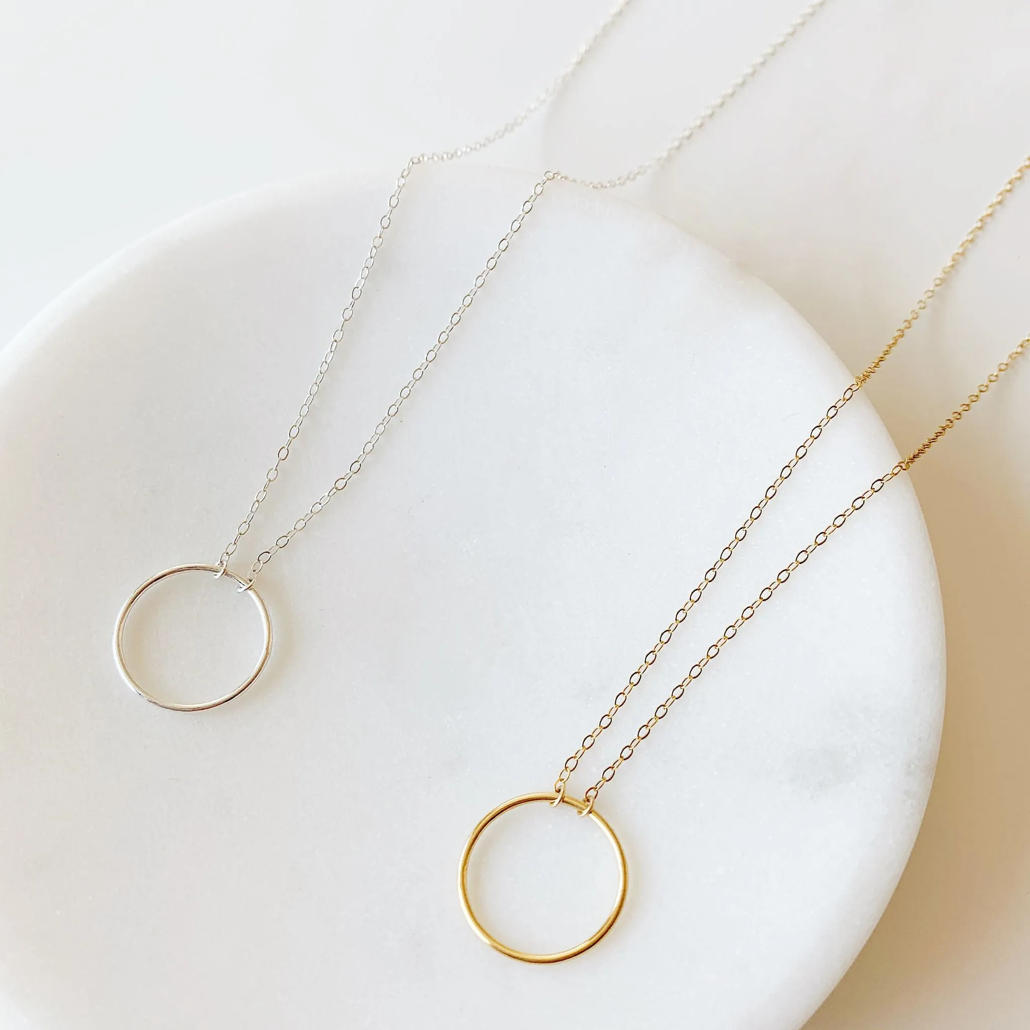 Crescent Circle Necklace