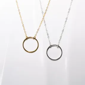 Crescent Circle Necklace