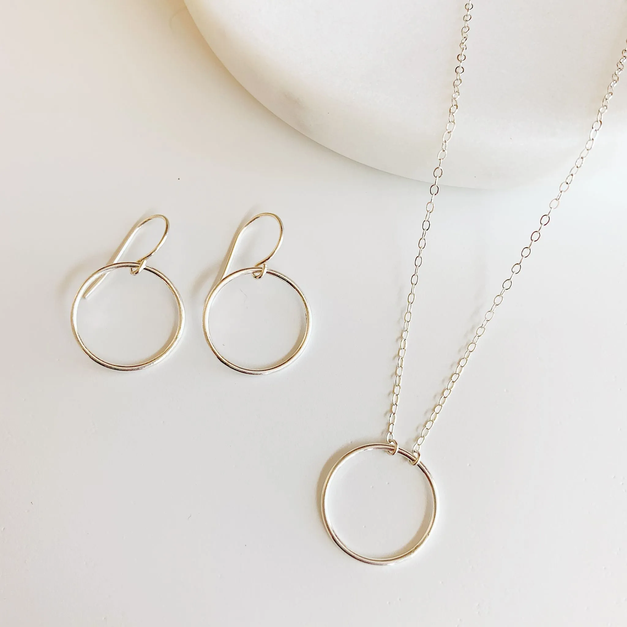 Crescent Circle Necklace