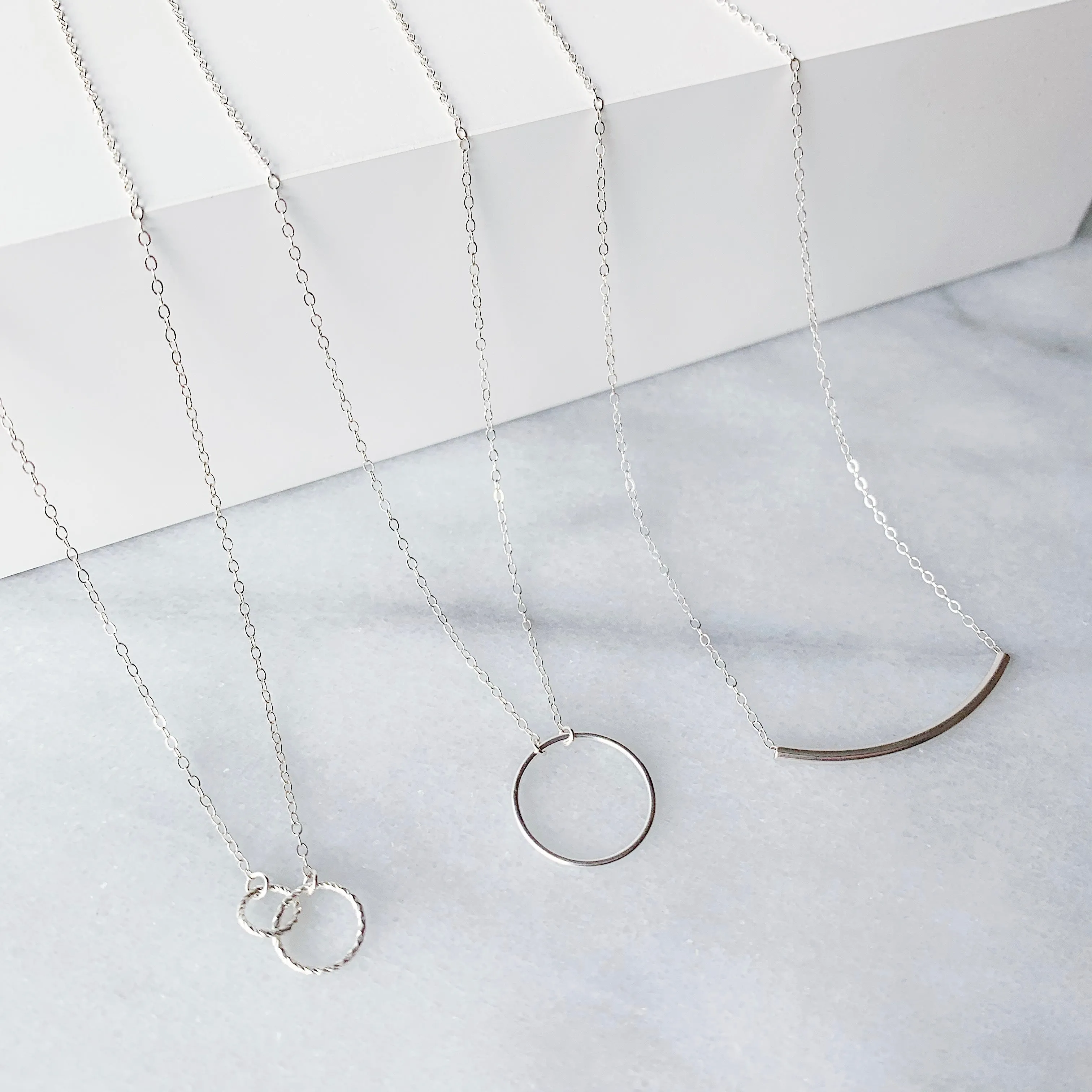 Crescent Circle Necklace