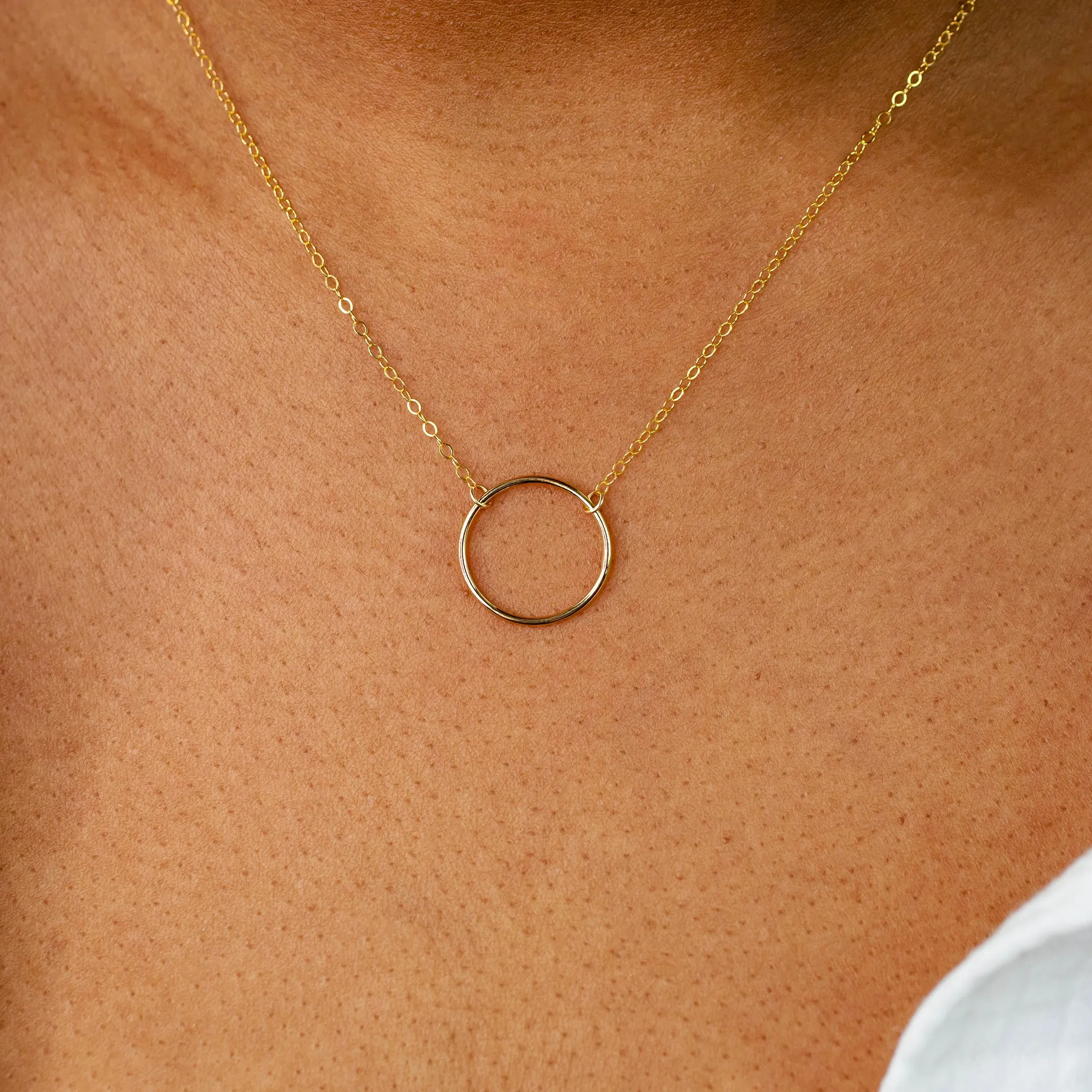 Crescent Circle Necklace