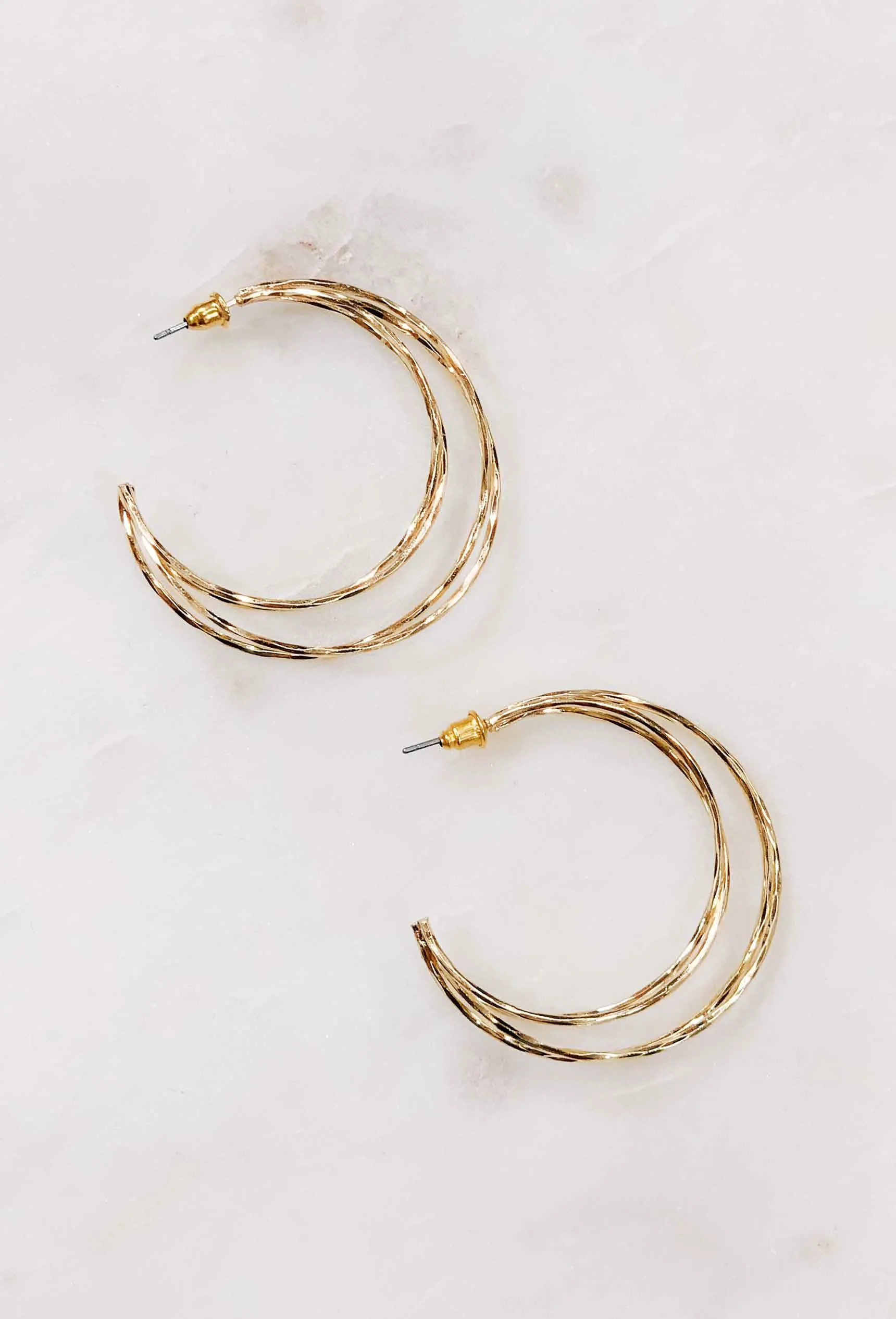 Crescent Hoop Earrings