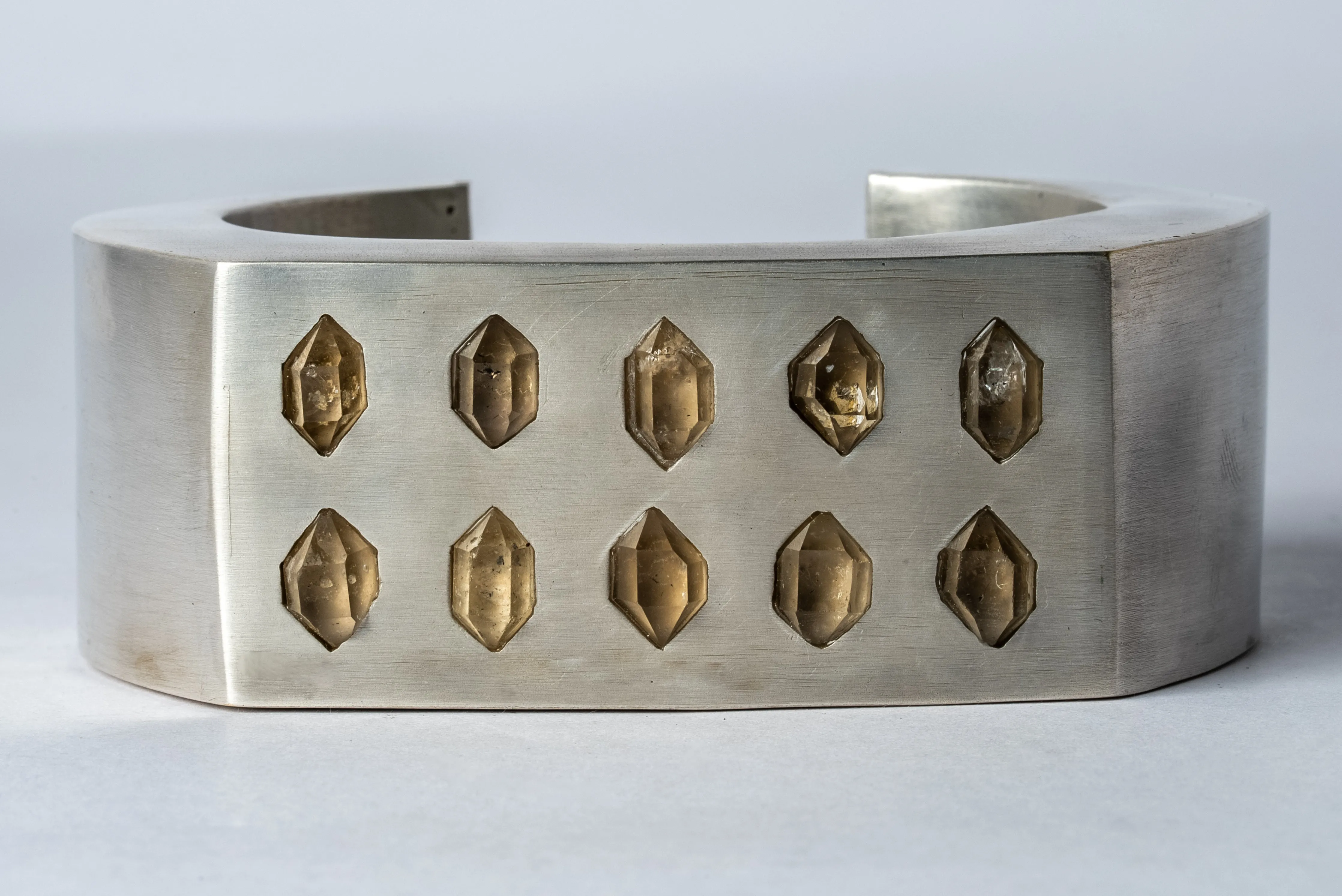 Crescent Plane Bracelet (Herkimer Spikes Var., 30mm, AS HER)