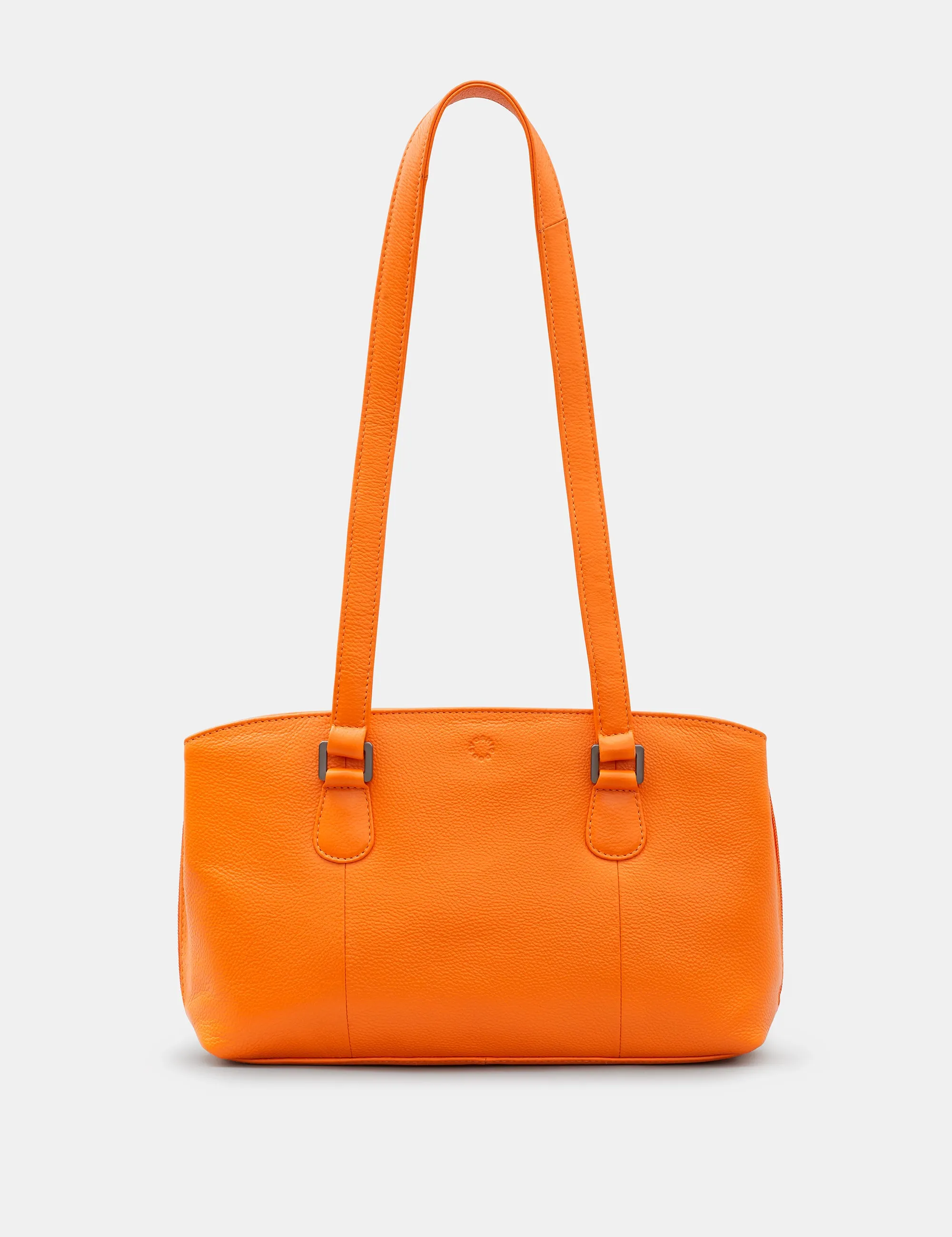 Ealing Orange Leather Shoulder Bag