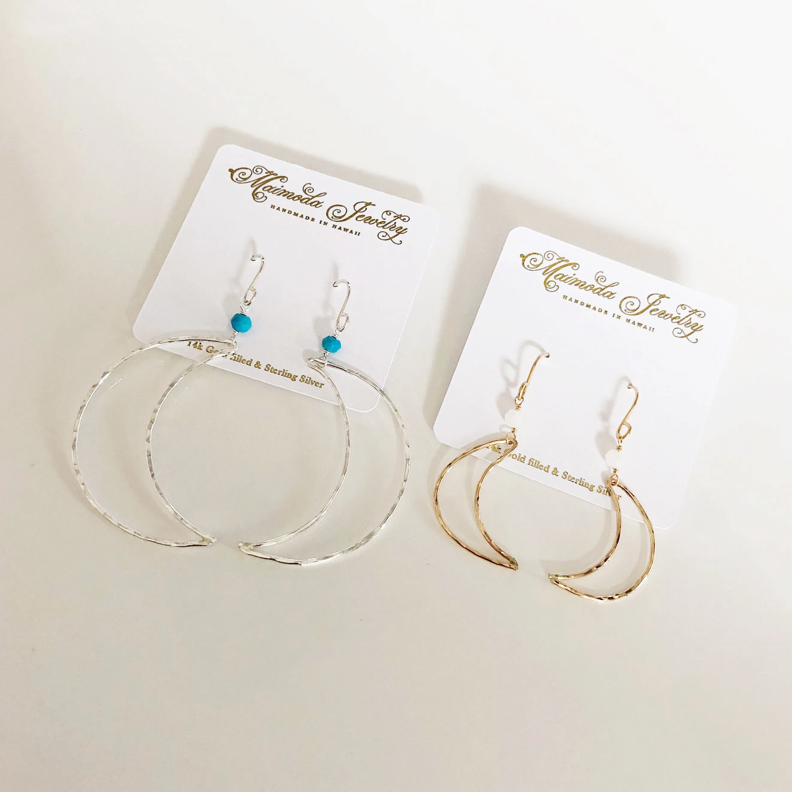 Earrings LUNA - moonstone (E477)