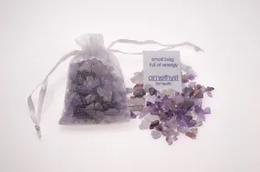 Energetic Stone small bag full with energy of the Amethyst stone for health