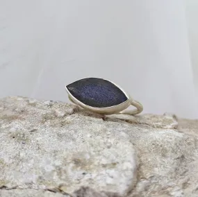 Eye Shaped Labradorite Ring