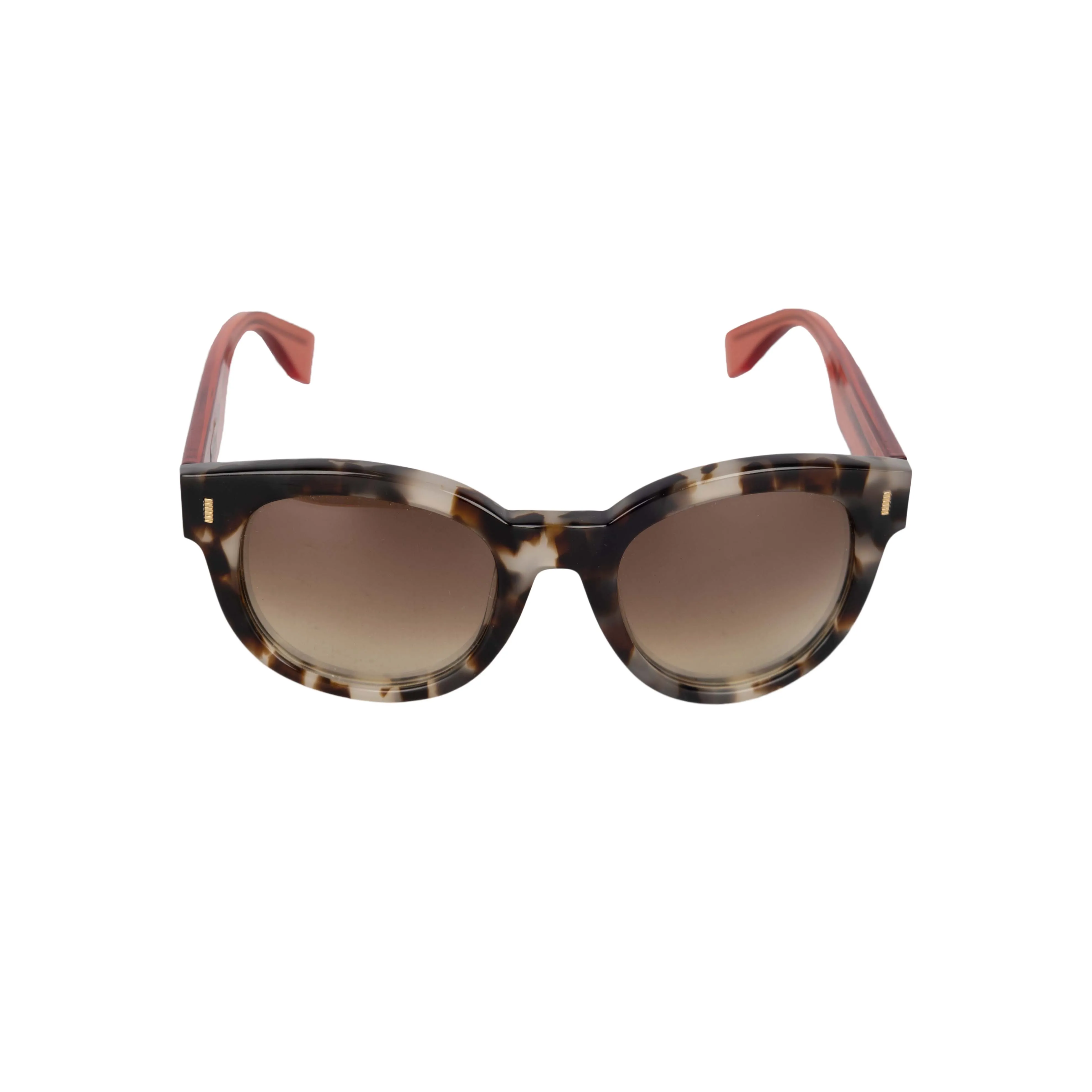 Fendi Acetate and Tortoiseshell Colorblock Sunglasses - '10s