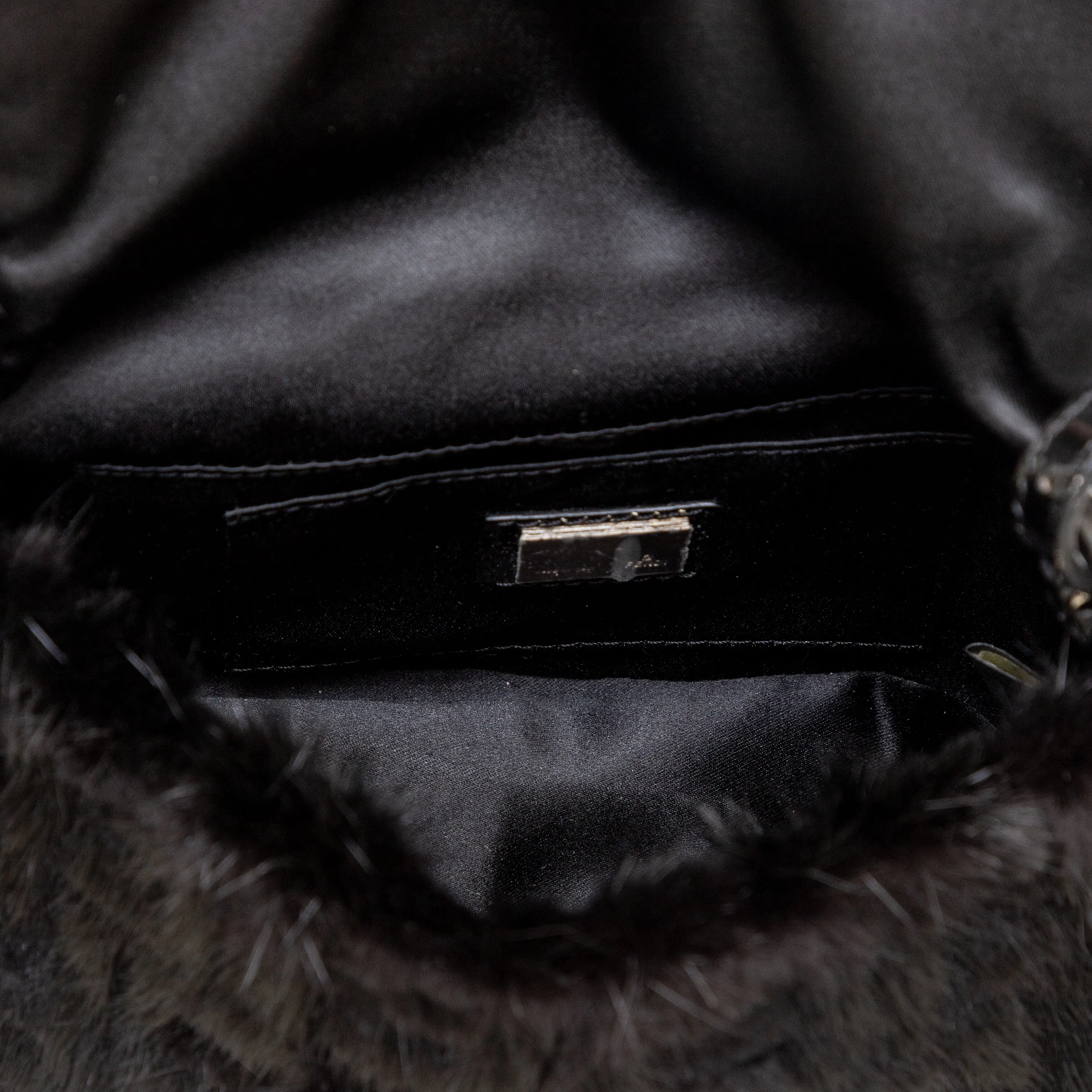 Fendi Monogram Fur Baguette - '10s