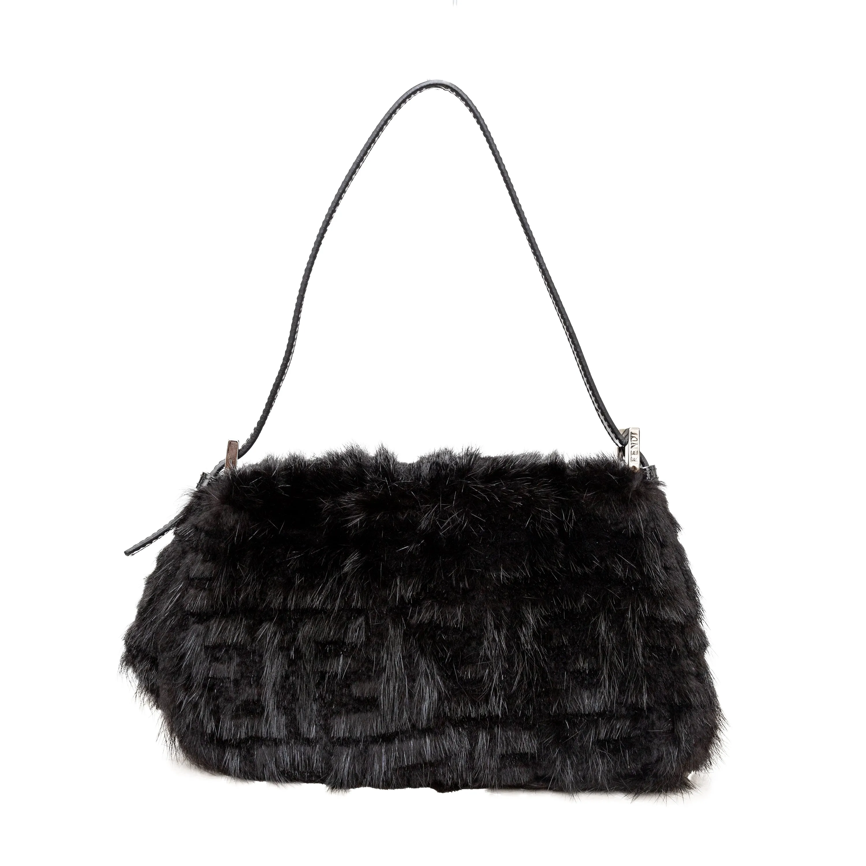 Fendi Monogram Fur Baguette - '10s