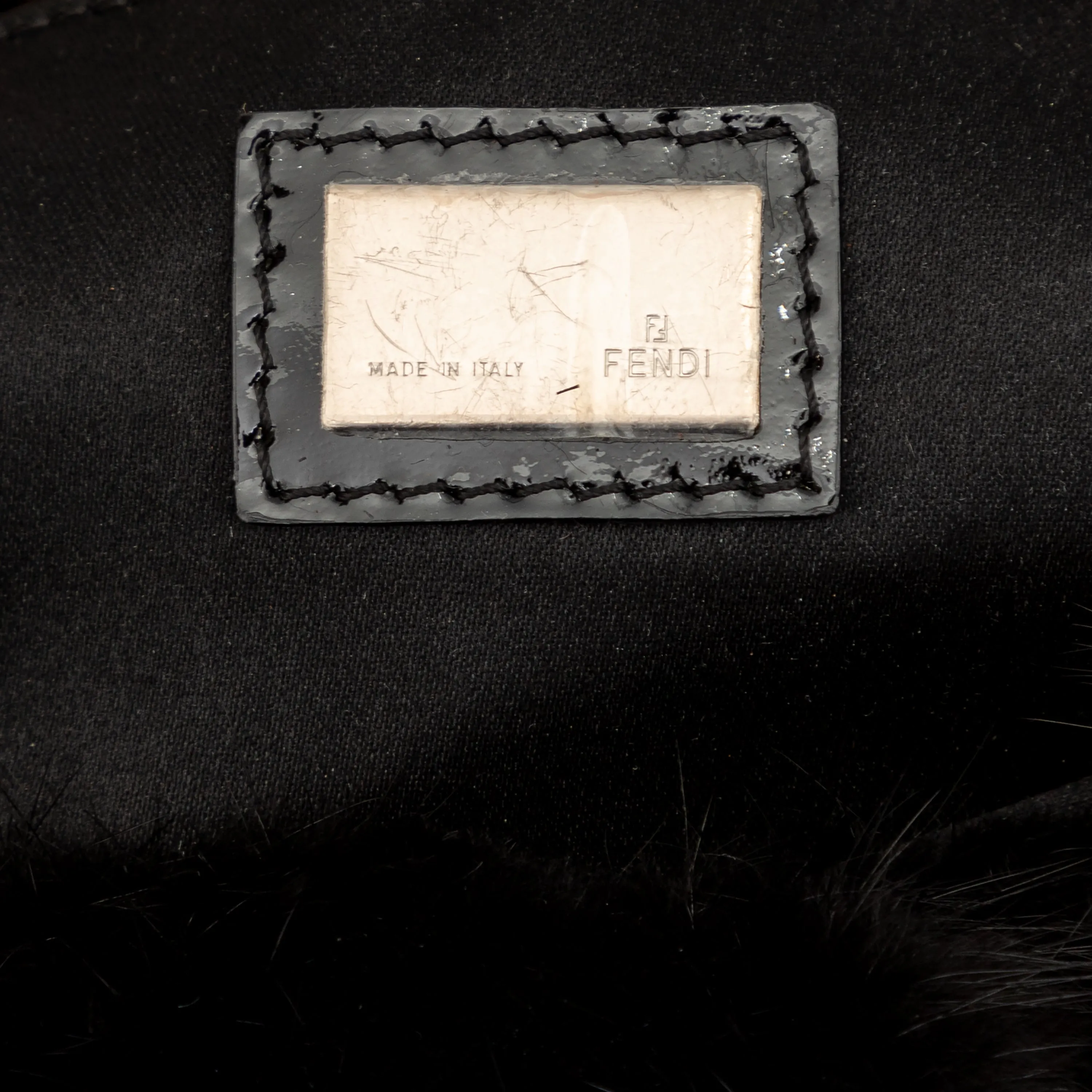 Fendi Monogram Fur Baguette - '10s