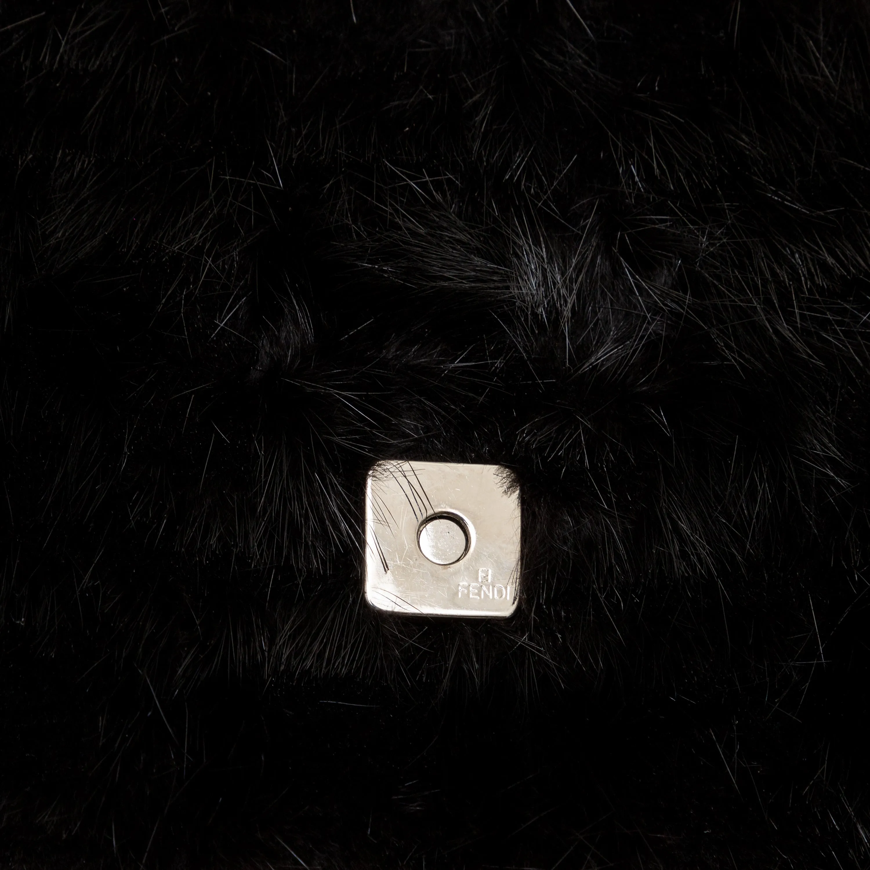 Fendi Monogram Fur Baguette - '10s