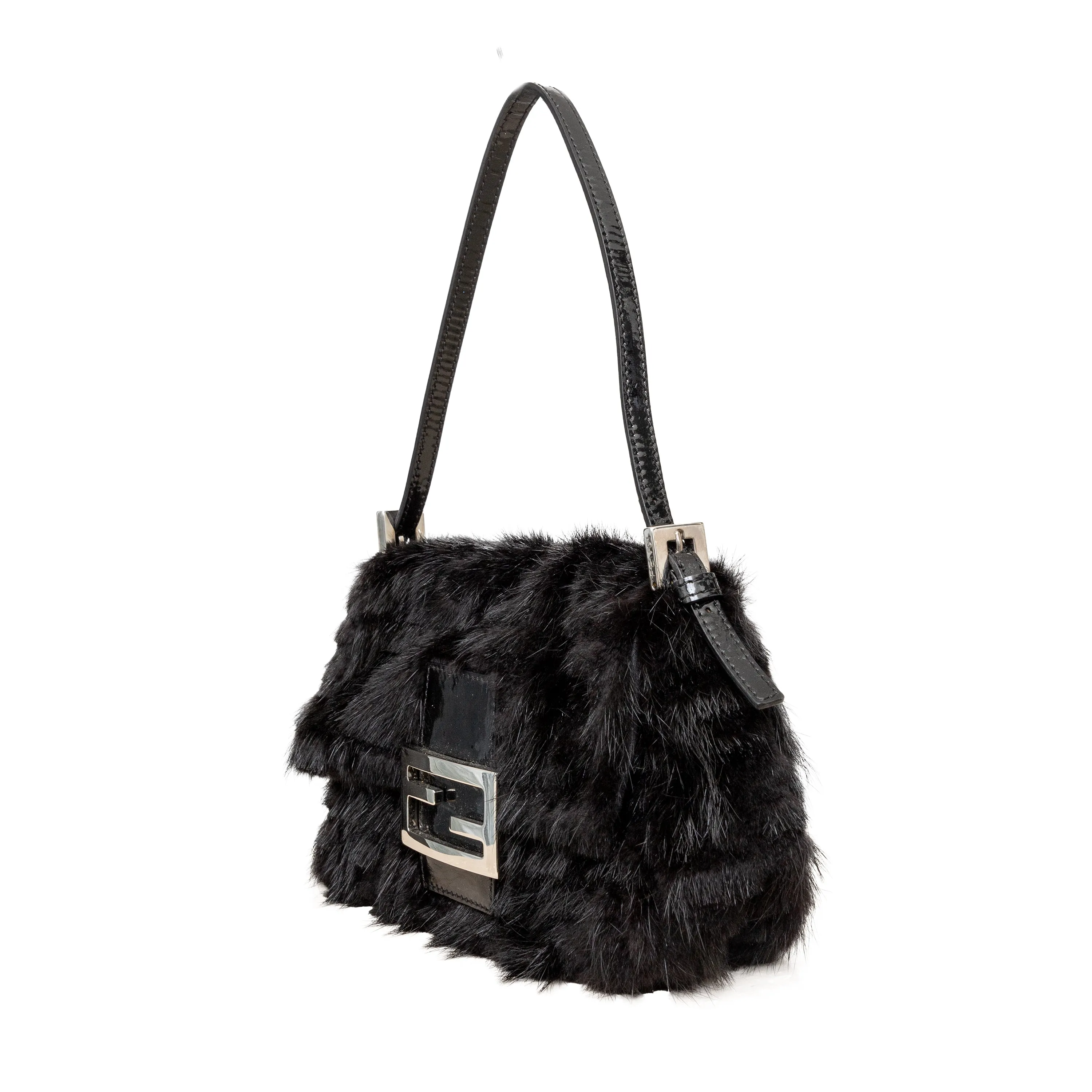 Fendi Monogram Fur Baguette - '10s