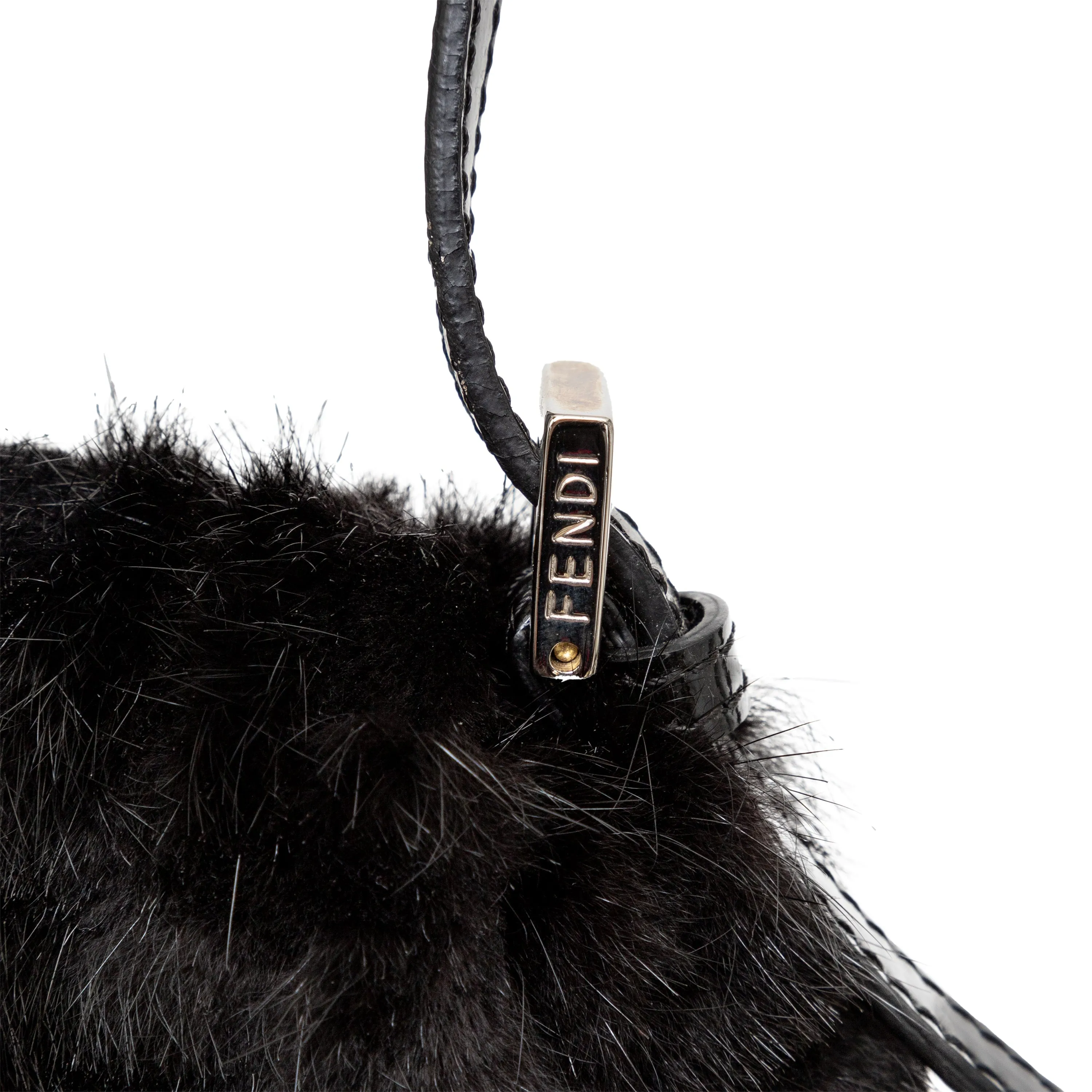 Fendi Monogram Fur Baguette - '10s