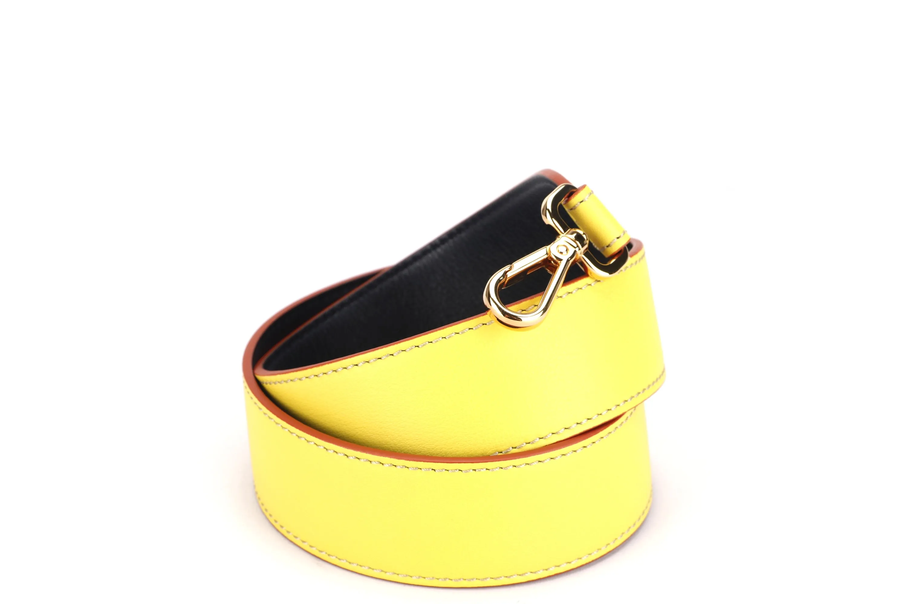 FENDI STRAP YOU, YELLOW & BLACK COLOR, GOLD HARDWARE, WITH DUST COVER