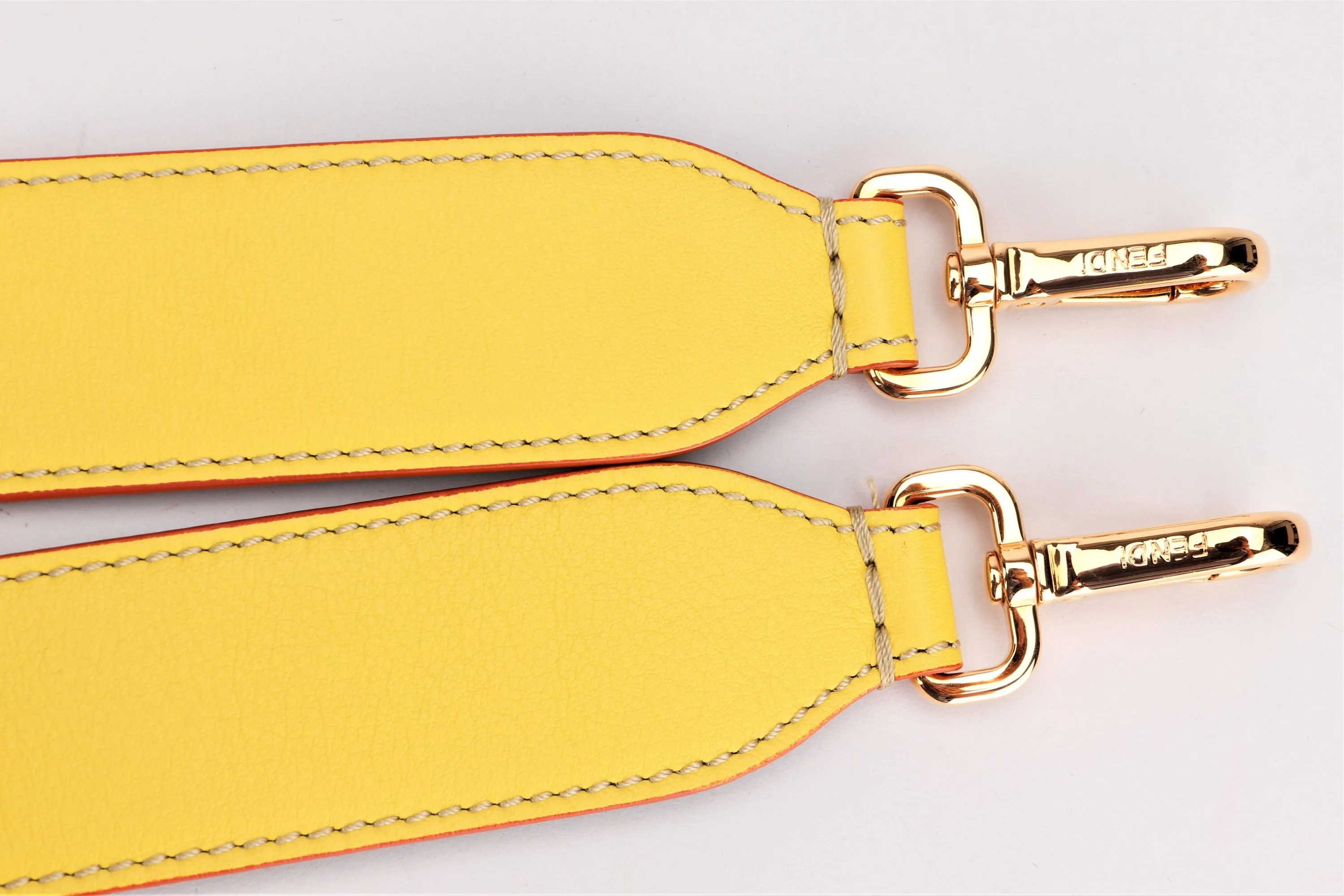 FENDI STRAP YOU, YELLOW & BLACK COLOR, GOLD HARDWARE, WITH DUST COVER