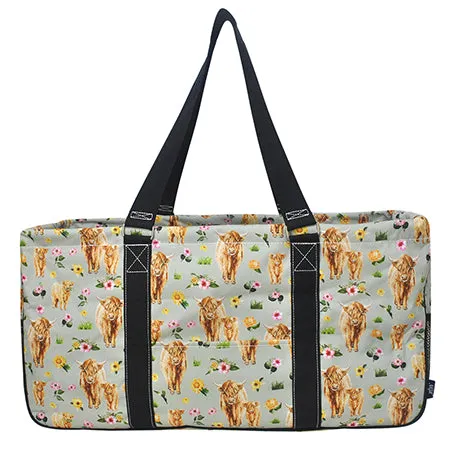 Floral Cow NGIL Utility Bag