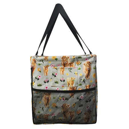 Floral Cow NGIL Utility Bag