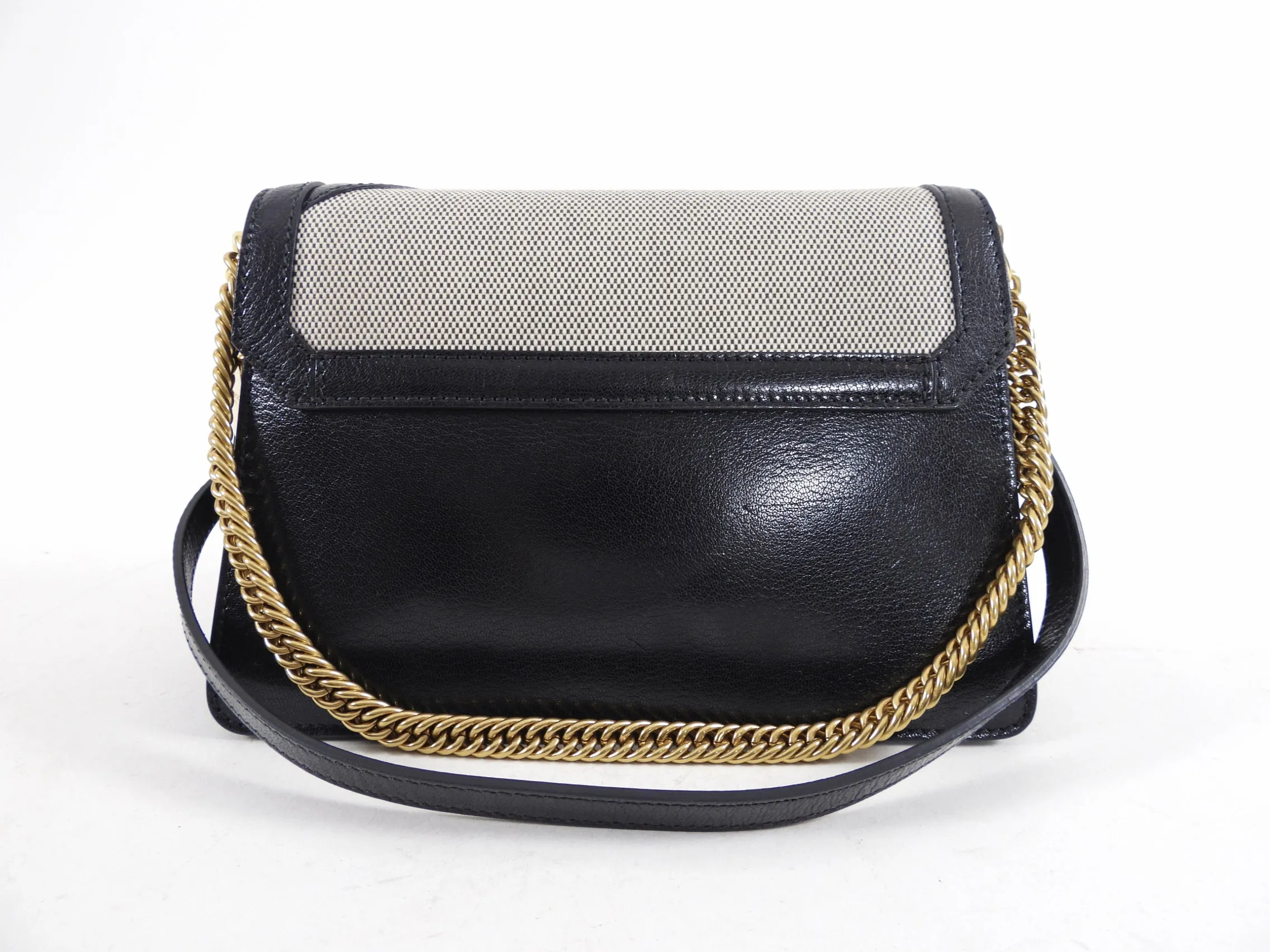 Givenchy GV3 Small Goat and Toile Crossbody Bag