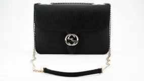 Gucci Calf Leather Shoulder Bag 'Black'