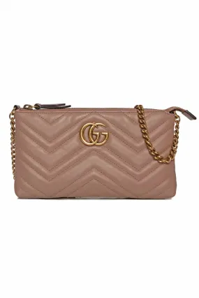 Gucci Mini GG Marmont Matelasse Wallet On Chain Crossbody