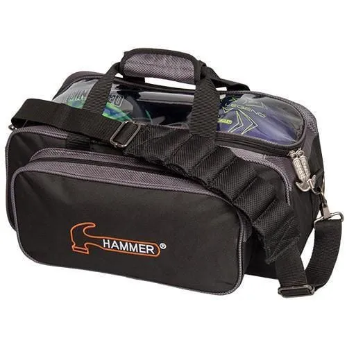 Hammer Double Tote Bowling Bag Black/Carbon