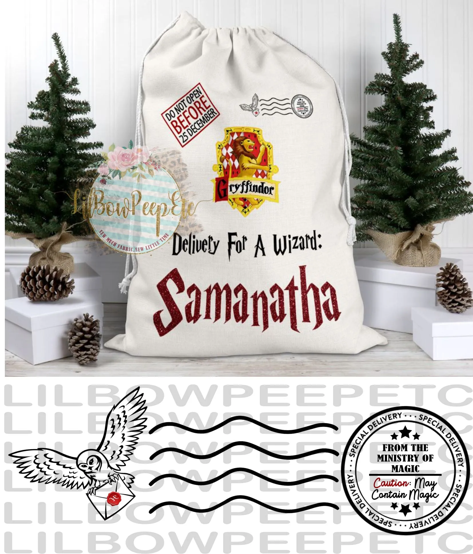 Harry Potter Custom Santa Sacks Bags Wizard