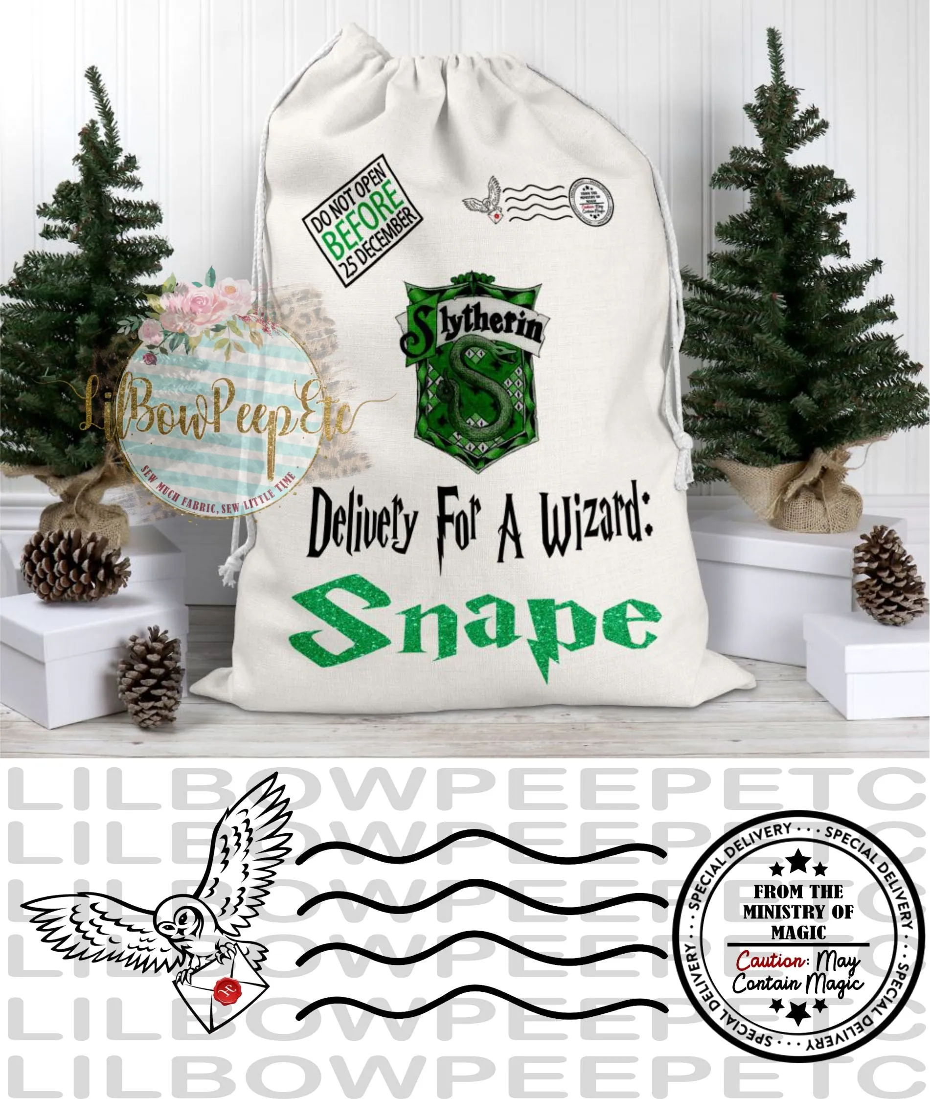 Harry Potter Custom Santa Sacks Bags Wizard