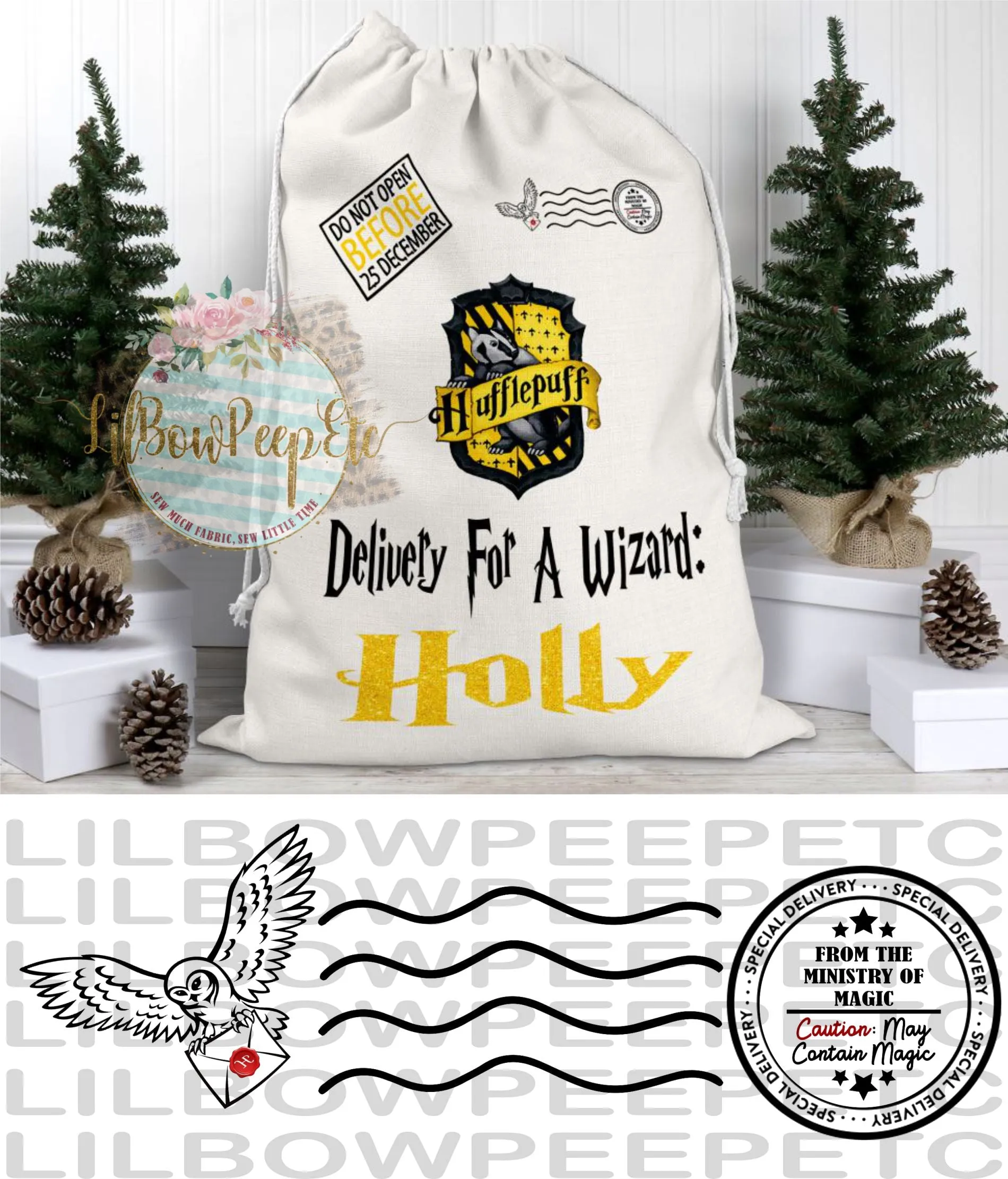 Harry Potter Custom Santa Sacks Bags Wizard