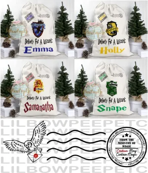 Harry Potter Custom Santa Sacks Bags Wizard