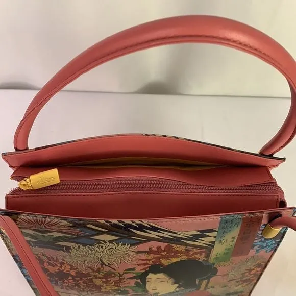 ICONPaintedLeather Geisha Lady Bag