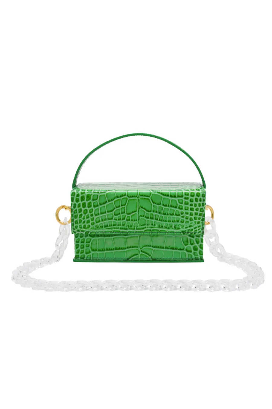 IDA Green Croc (Small) with Chain