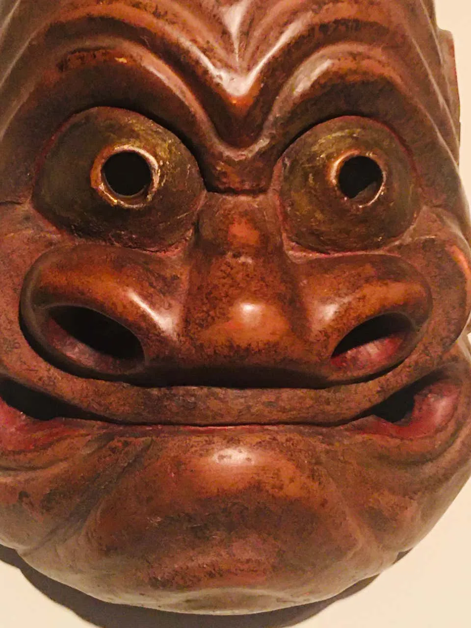 Japanese Edo Noh Mask of Obeshimi