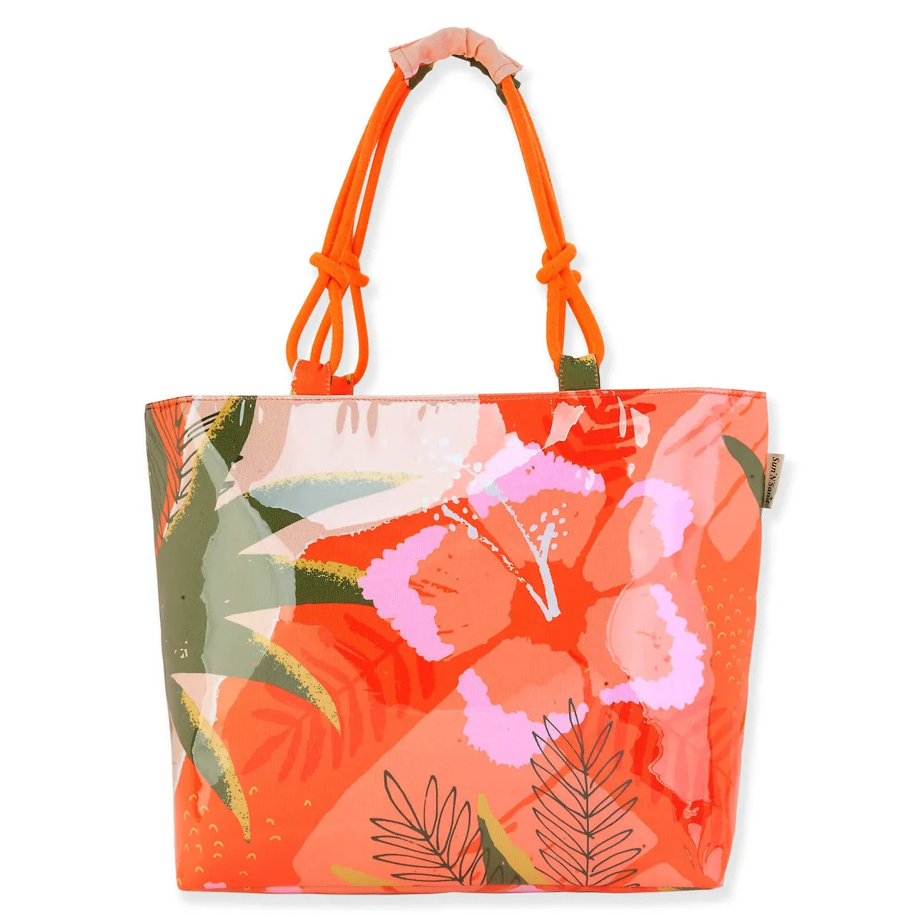 Julianna Canvas Tote in Orange