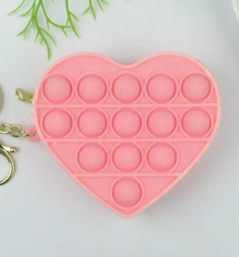 Keychain Pop It Heart Bag