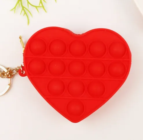 Keychain Pop It Heart Bag