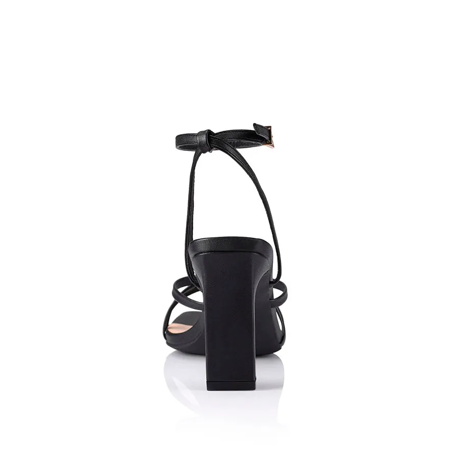 Kipp Strappy Heels - Black