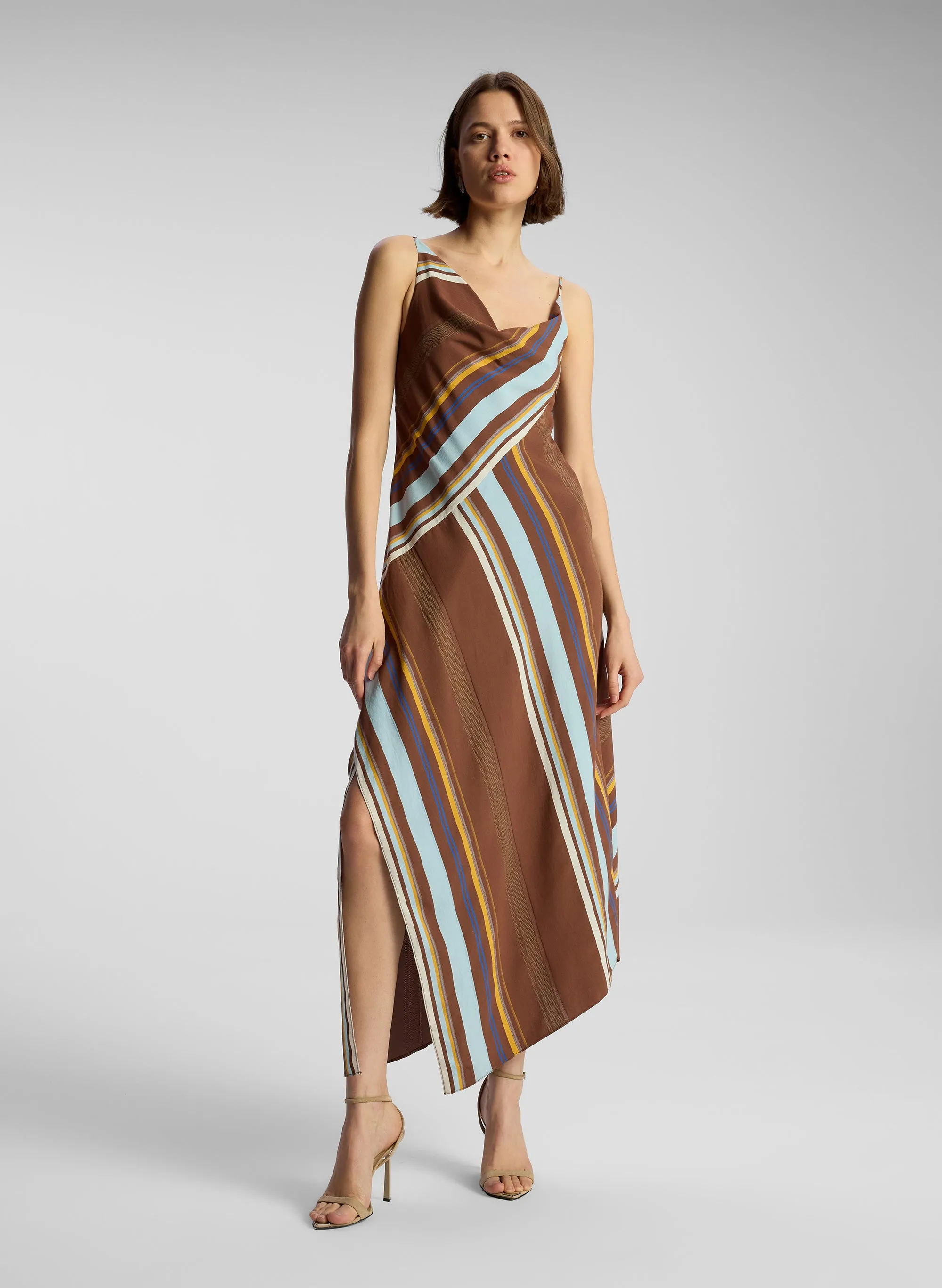 Lauren Striped Midi Dress