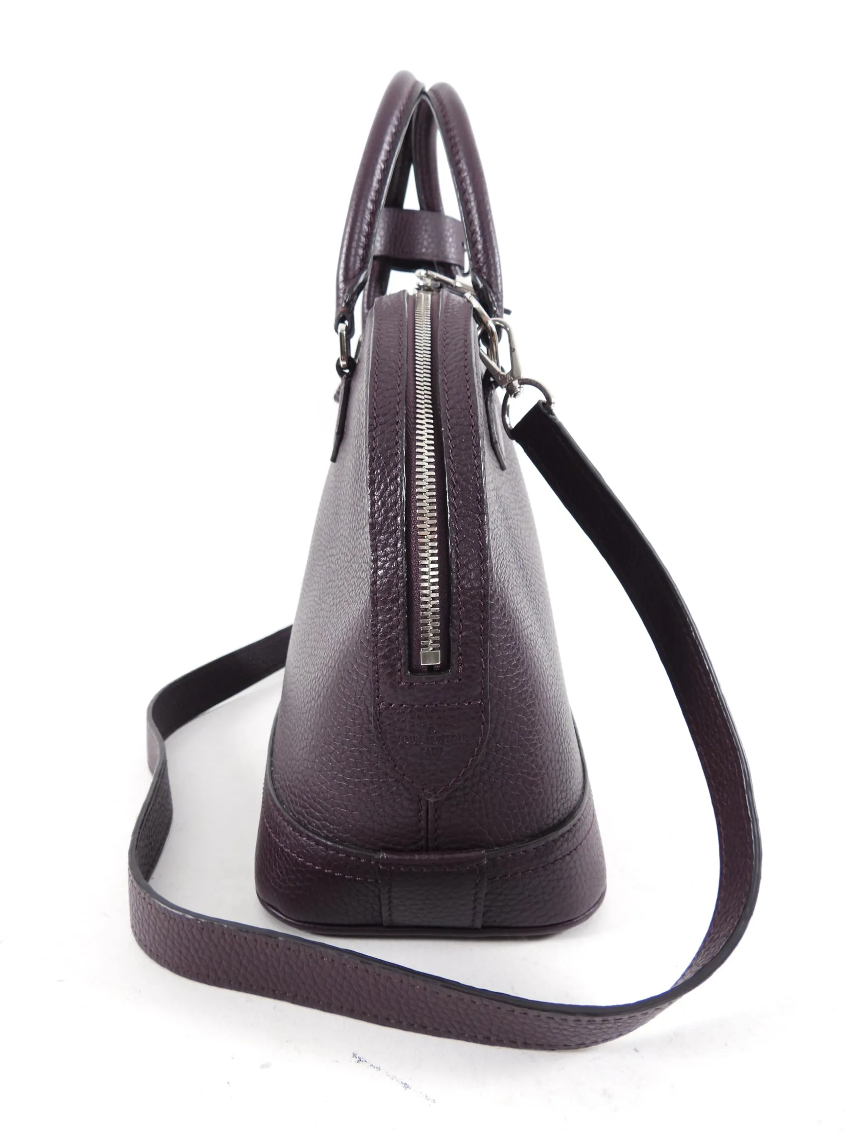 Louis Vuitton Dark Purple Taurillon Leather Alma PM Bag