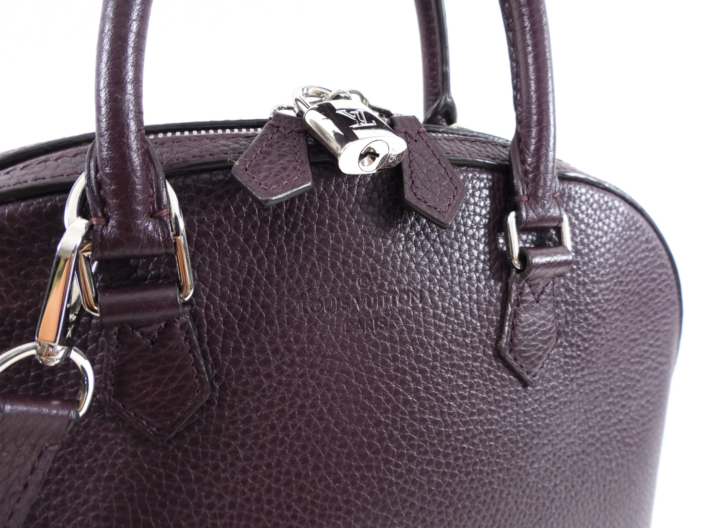 Louis Vuitton Dark Purple Taurillon Leather Alma PM Bag