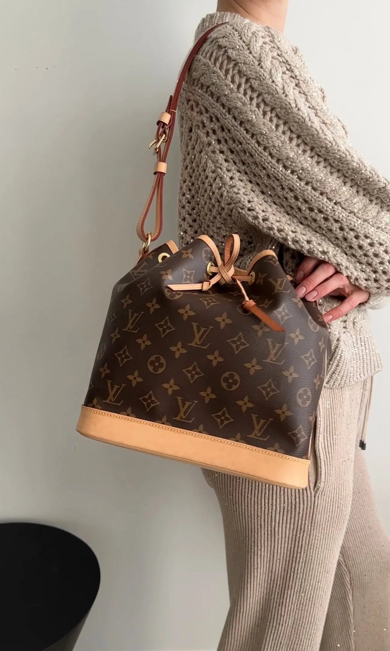 Louis Vuitton Monogram Canvas Petit Noe Drawstring Bag